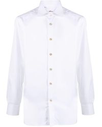 Kiton - Spread-collar Cotton Shirt - Lyst