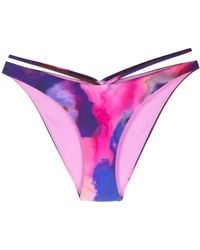 Jonathan Simkhai - Emmalynn Watercolour-Print Bikini Bottoms - Lyst