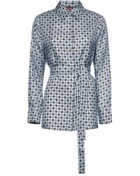 Max Mara - Hemd mit geometrischem Print - Lyst