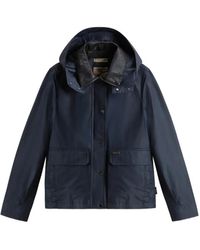 Woolrich - Dundee Superwax Removable-Hood Jacket - Lyst
