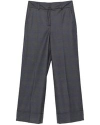 Incotex - Arlys Pressed-Crease Turn-Up Trousers - Lyst