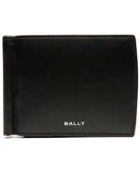 Bally - Logo-Print Bi-Fold Leather Wallet - Lyst