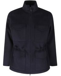 Aspesi - Multi-Pocket High-Neck Jacket - Lyst