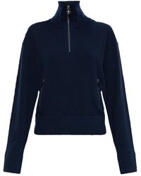 Victoria Beckham - Milano Pullover Mit Kurzem Reißverschluss - Lyst