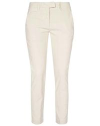 Dondup - Cotton-Blend Slim Trousers - Lyst