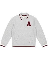 Champion - Polo-Collar Logo-Patch Sweatshirt - Lyst