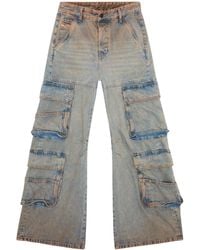 DIESEL - Jeans D-Sire 0KIAI a gamba ampia 1996 - Lyst