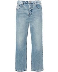 FRAME - Slouchy Mid-rise Straight-leg Jeans - Lyst