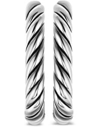 David Yurman - Sterling Dy Madison Hoop Earrings - Lyst