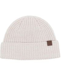 Eleventy - Geribbelde Muts Met Logopatch - Lyst