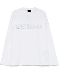 we11done - Sparkle-Logo T-Shirt - Lyst