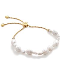 Monica Vinader - Nura Reef Pearl Friendship Bracelet - Lyst