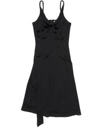 Acne Studios - Bow-Detail Silk Midi Dress - Lyst