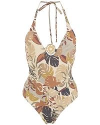 Amir Slama - Palm Leaf Print Swimsuit - Lyst