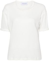 Viktor & Rolf - Braid-detail Cotton T-shirt - Lyst