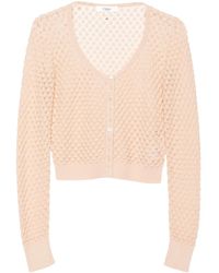 Chloé - Cárdigan corto de punto calado - Lyst