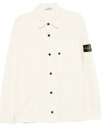 Stone Island - Corduroy-Texture Chest-Pocket Shirt - Lyst