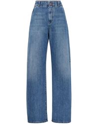 Brunello Cucinelli - Wide-leg Jeans - Lyst