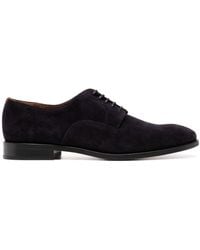 Paul Smith - Almond-Toe Suede Derby Lace-Up Shoes - Lyst