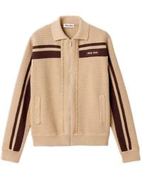 Miu Miu - Cotton Crochet Cardigan - Lyst