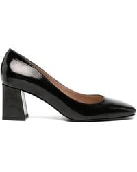 SERGIO MORETTI FIRENZE - Patent-Finish Square-Toe Pumps - Lyst