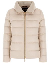 Moorer - Argentea Quilted Funnel-Neck Jacket - Lyst