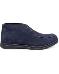 Poche Paris - Cipele Lace-Up Suede Boots - Lyst