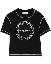 Sonia Rykiel - T-Shirt Mit Logo-Print - Lyst