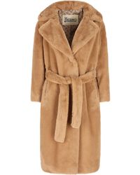 Herno - Belted Faux-Fur Coat - Lyst