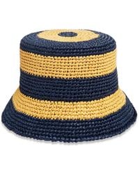 La DoubleJ - Striped Bucket Hat - Lyst