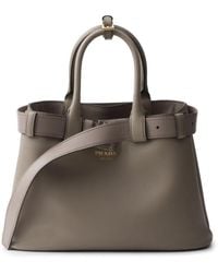 Prada - Medium Buckle Tote Bag - Lyst