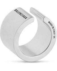 Balenciaga - Garage Ring mit Logo-Print - Lyst