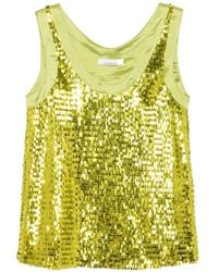 Liviana Conti - Sequin-Embellished Sleeveless Top - Lyst
