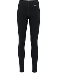 Jil Sander - Logo-Print Leggings - Lyst