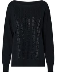 Liu Jo - Sweater With Embroidered Cut-Outs - Lyst