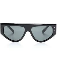 Dolce & Gabbana - Dg Sharped Geometric-Frame Sunglasses - Lyst