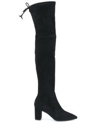 stuart weitzman grey knee high boots