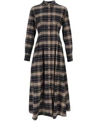 MC2 Saint Barth - Alys Flannel Maxi Dress - Lyst