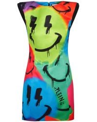 Philipp Plein - All-Over Graphic-Print Mini Dress - Lyst