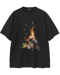Undercover - Floral Graphic T-Shirt - Lyst