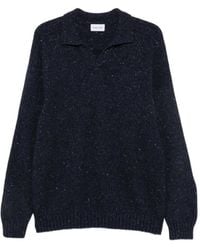 Scaglione - Pull Moucheté À Col Polo - Lyst