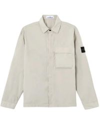 Stone Island - Compass-Badge Shirt Jacket - Lyst