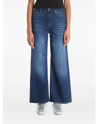 Guess - Vaqueros Anchos Bellflower Con Efecto Desgastado - Lyst