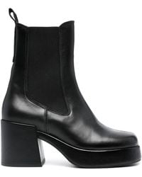Tommy Hilfiger - Chelsea 80mm Leather Chunky Boots - Lyst