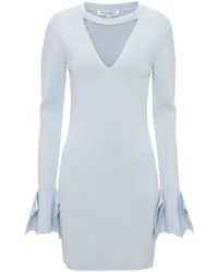 JW Anderson - Ruffle-Detail Cut-Out Minidress - Lyst