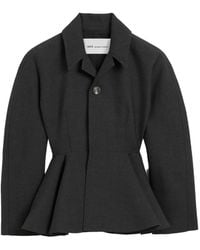 Ami Paris - Peplum Wool Jacket - Lyst