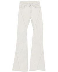 Rick Owens - Bias Zip-Up Flared Jeans - Lyst