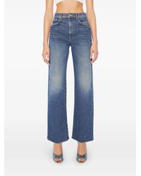 Mother - The Lasso Sneak Distressed Jeans - Lyst