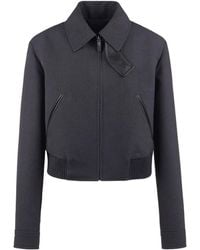 Tod's - Leather-Trimmed Bomber Jacket - Lyst