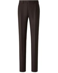 Canali - Pressed-Crease Trousers - Lyst